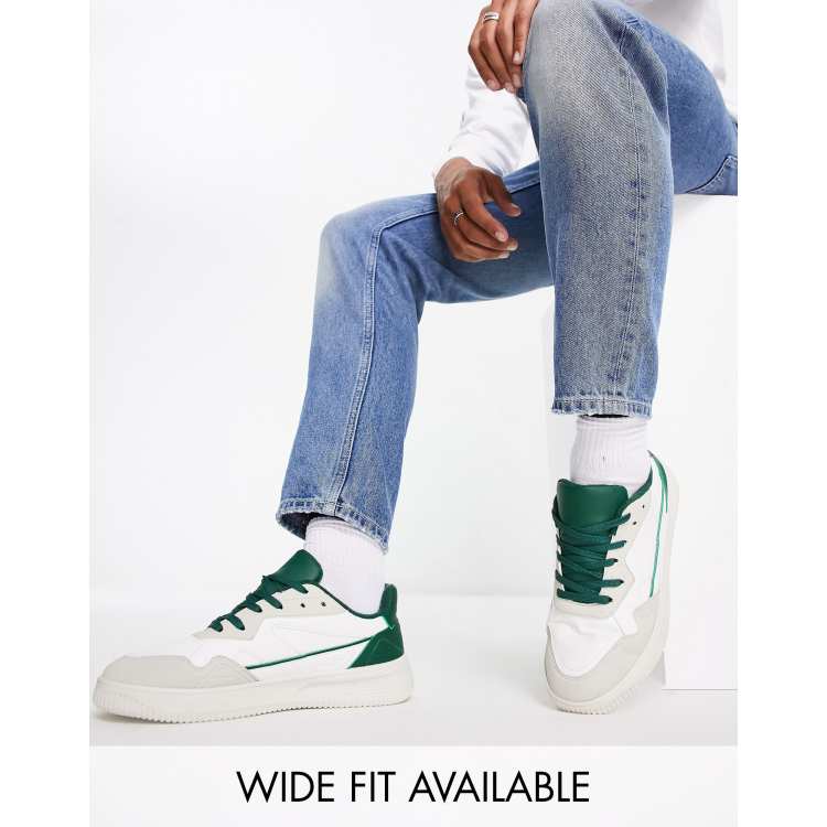 Asos sneaker white store green