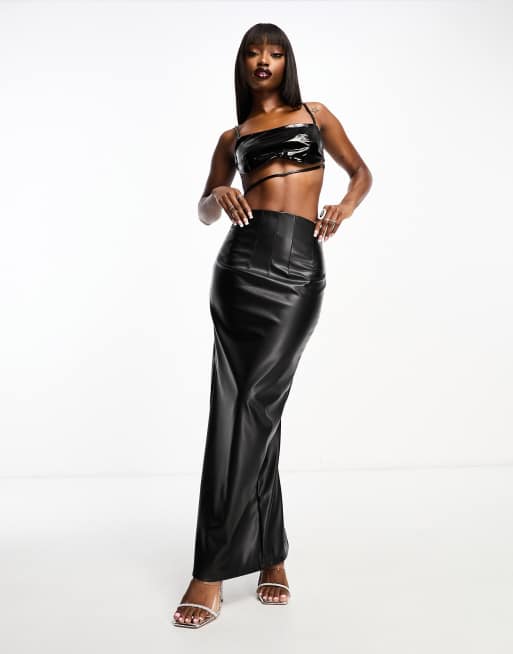 Leather skirt asos best sale