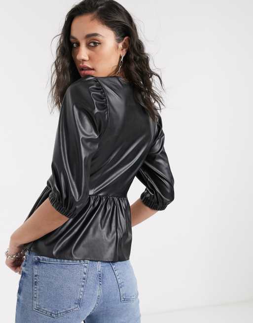 Asos store leather top