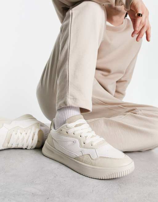 Asos best sale leather sneakers