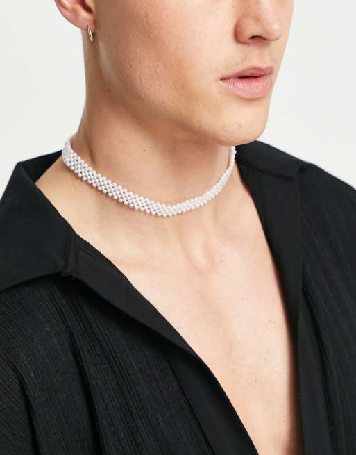 Pearl choker online necklace designs