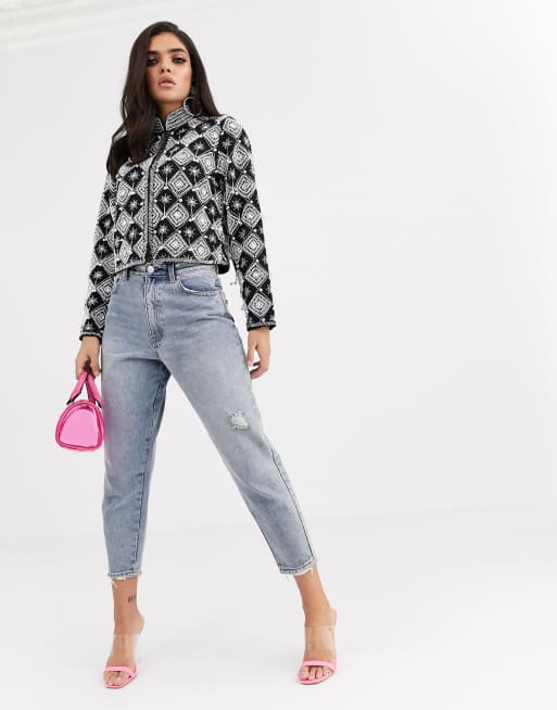 Asos hot sale embellished jacket