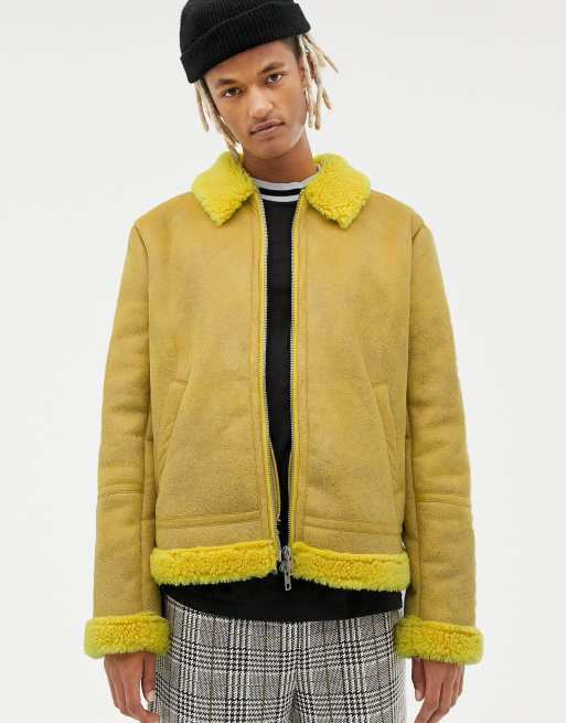 Asos shop yellow jacket