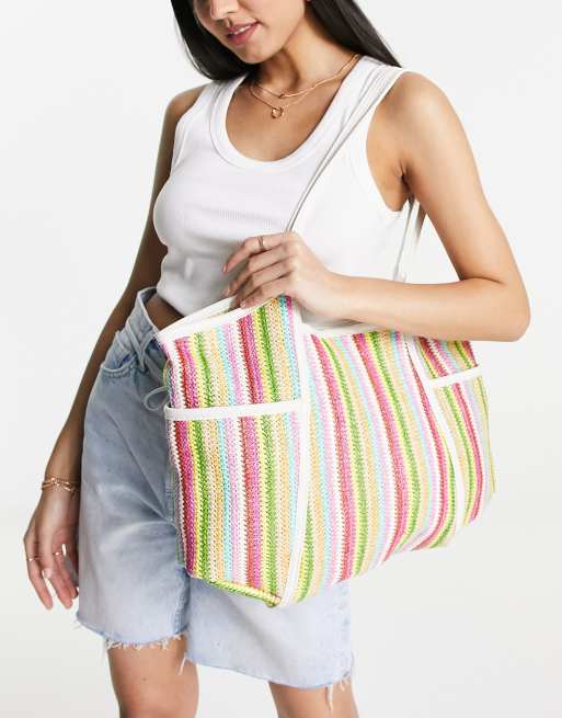 Asos discount straw bag