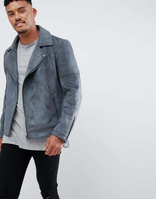 Asos suede hot sale biker jacket