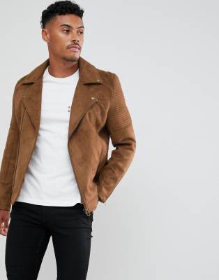 levi's faux suede moto jacket