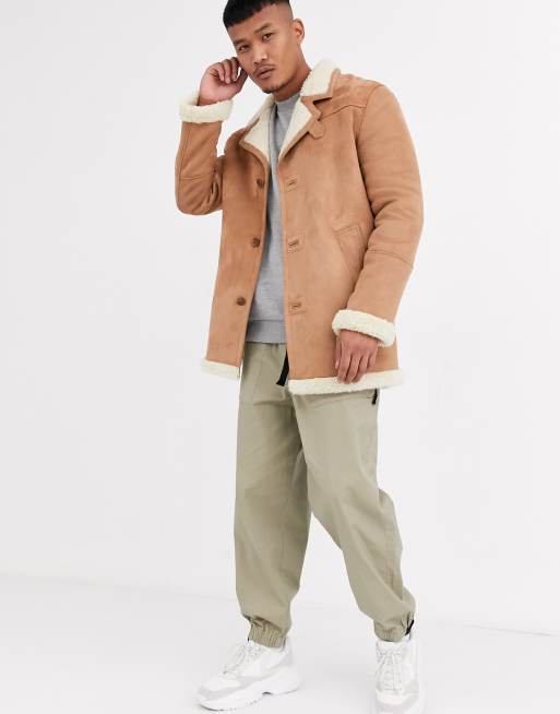 Asos mens hot sale suede jacket