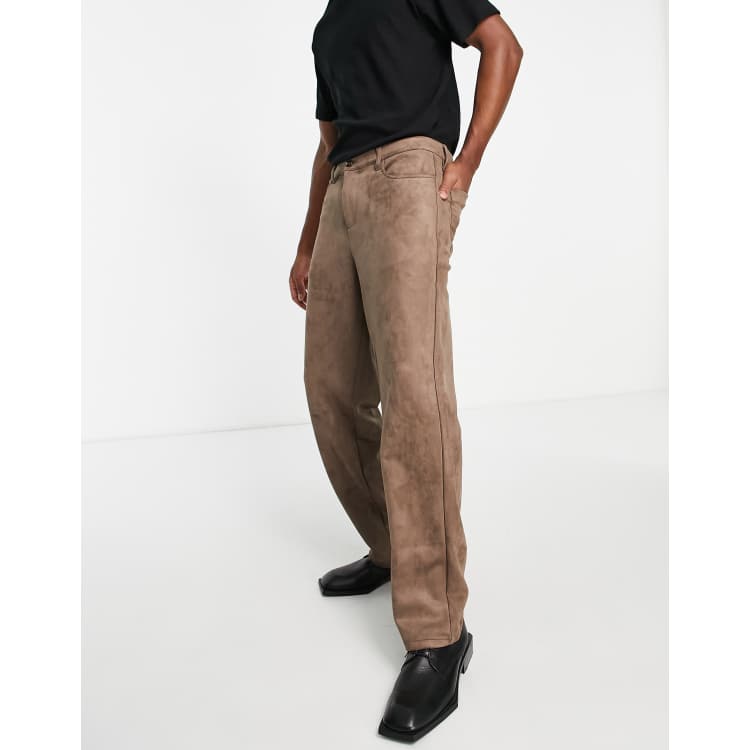 Calvin klein faux suede pants hot sale