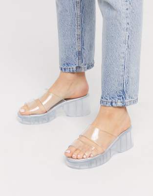 double strap jelly sandals