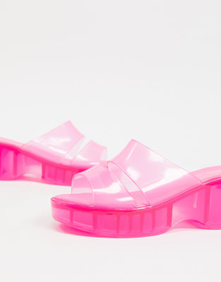 double strap jelly sandals