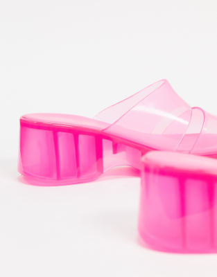 double strap plastic sandals