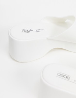 double strap plastic sandals
