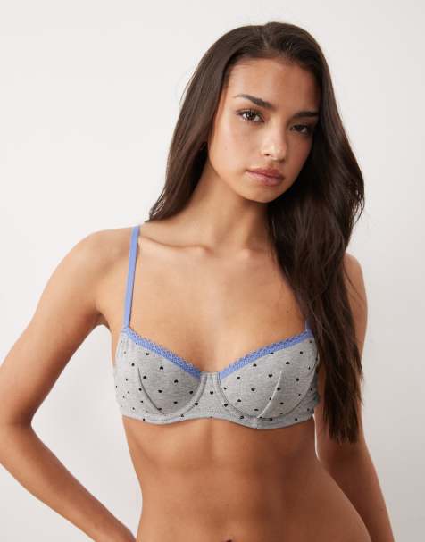 ASOS DESIGN – Faye – Gråmelerat underklädesset - view 1