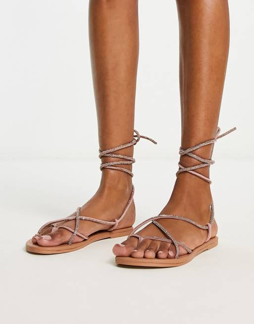 Asos lace up cheap sandals