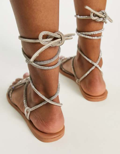 Asos tie up discount sandals