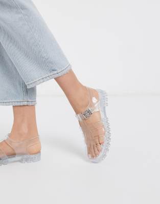 asos clear sandals