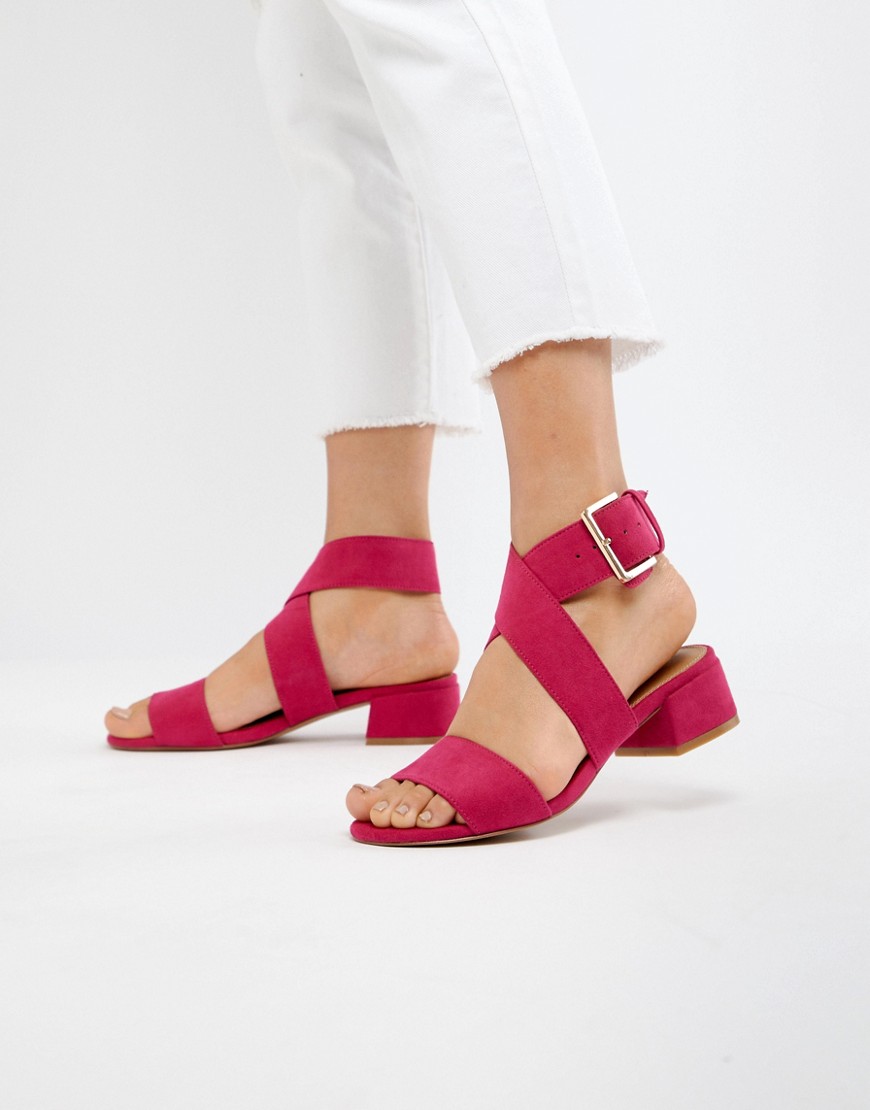 ASOS DESIGN – Federal – Platta sandaler-Rosa