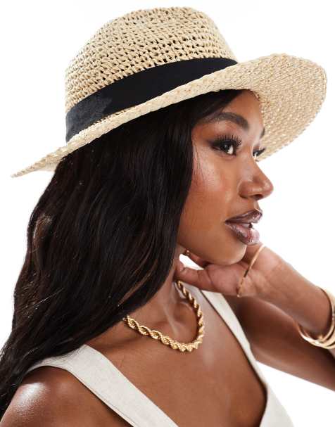 Chapeau Panama Fedora Pliable Femme - Bord Large UPF50+ Protection Soleil, Chapeau Plage Élégant