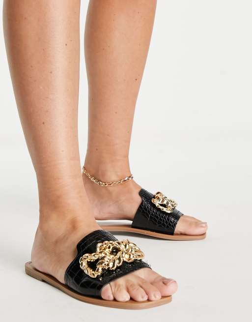 Flat mule online sandals