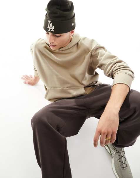 ASOS DESIGN - Felpa con cappuccio oversize premium pesante beige 400 gsm - view 1