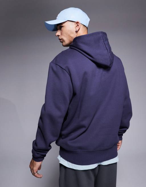 ASOS DESIGN - Felpa con cappuccio oversize premium pesante grigia 400 gsm, 2 di 4