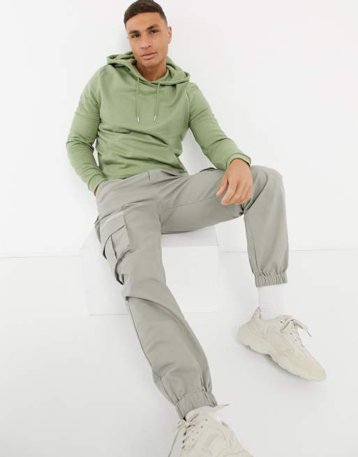 ASOS DESIGN - Felpa con cappuccio verde - MGREEN, 4 di 4