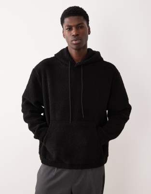 Polo Ralph Lauren - Felpa Con Cappuccio Comoda Oversize In Pile Pesante Blu Navy Con Scritta Del Logo E Giocatore Di Polo