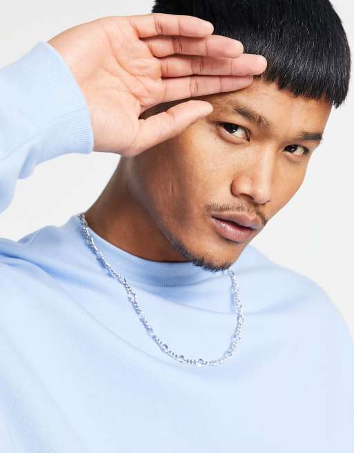 ASOS DESIGN Felpa oversize azzurro pastello