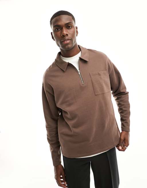 Felpa oversize con zip outlet