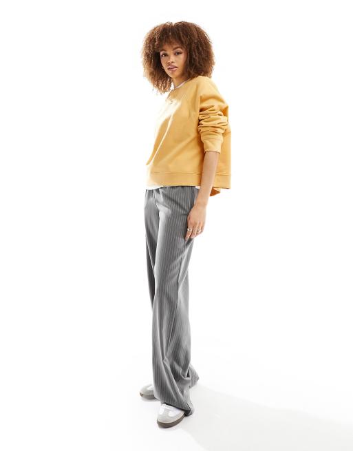ASOS DESIGN - Felpa oversize gialla con dettagli raglan, 4 di 4