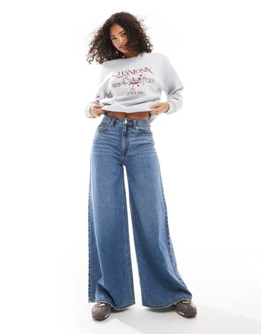 ASOS DESIGN - Felpa oversize grigia mélange con grafica "Après Ski Chamonix", 2 di 4