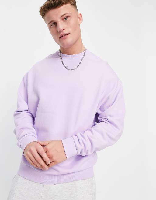 ASOS DESIGN - Felpa oversize viola
