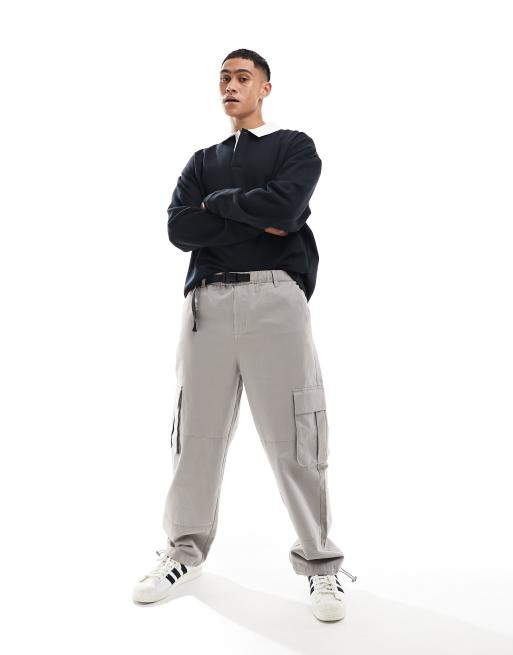 ASOS DESIGN - Felpa polo oversize stile rugby nera, 3 di 4