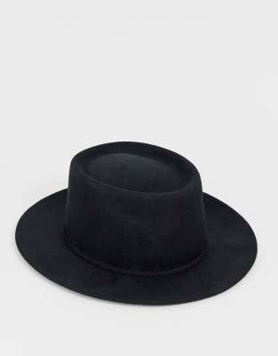 felt brim hat