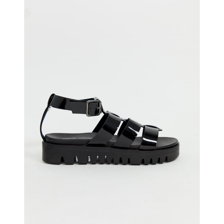 Asos design fadey chunky jelly hotsell flat sandals