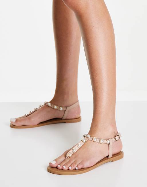 Asos best sale pearl sandals