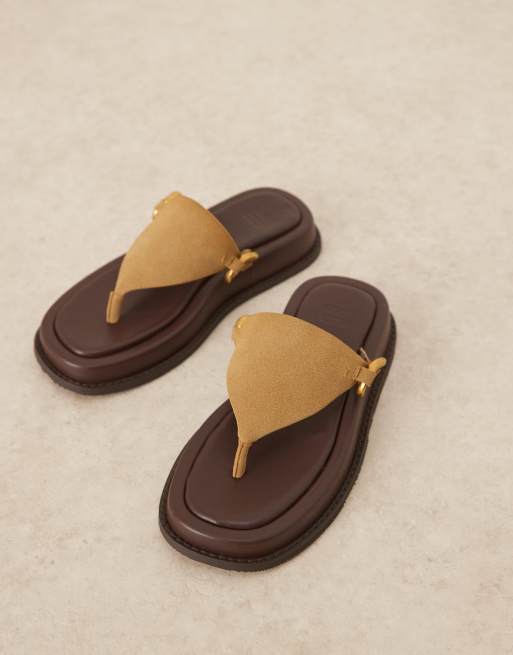 ASOS DESIGN - Fergie - Teensandalen met plateauzool en hardware in kaki, 2 van 4