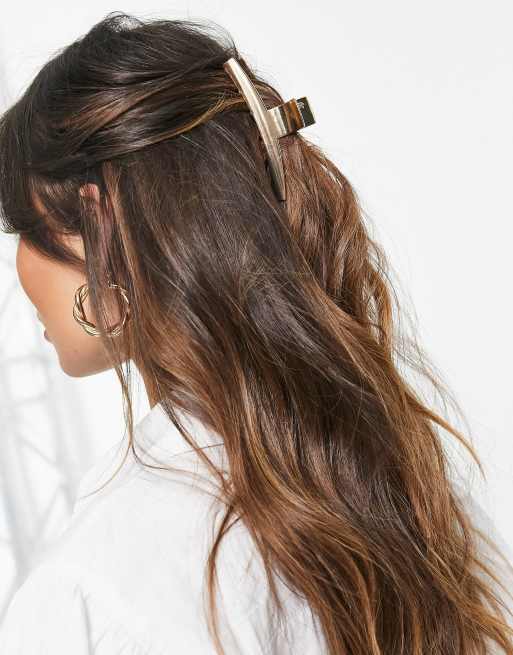ASOS DESIGN - Fermaglio per capelli color oro