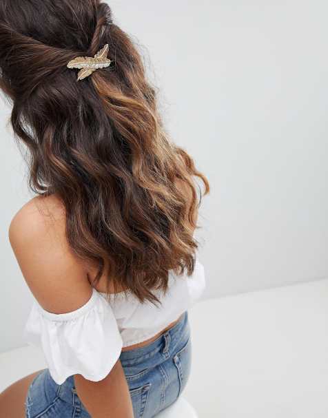 Confezione da 2 fiocchi rossi per capelli, fermagli per capelli con coda lunga, per ragazze e donne