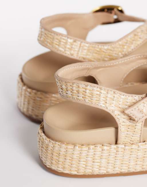 ASOS DESIGN - Fern - Teensandalen in naturel raffia, 4 van 4