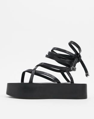 strappy flatform sandals