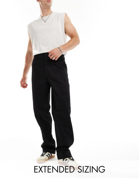 ASOS DESIGN – Feste Workwear-Chinohose in Schwarz - view 1