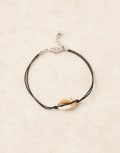 [ASOS DESIGN] ASOS DESIGN festival faux cowrie shell multiwear cord puller bracelet in black No Size BLACK