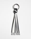 [ASOS DESIGN] ASOS DESIGN festival faux leather keyring bag charm in multi-Silver No Size silver