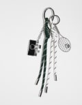 [ASOS DESIGN] ASOS DESIGN festival keyring bag charm in green cord with tennis charm in multi No Size MULTI