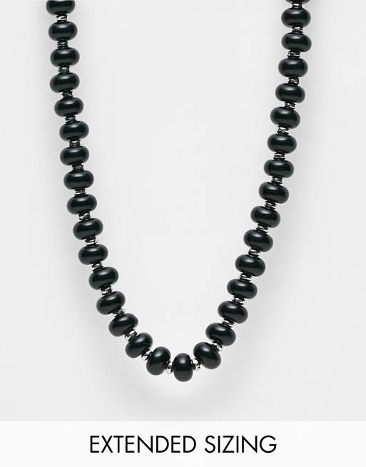 ASOS DESIGN - Festival - Kralenketting in zwart  