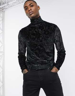 sheer roll neck