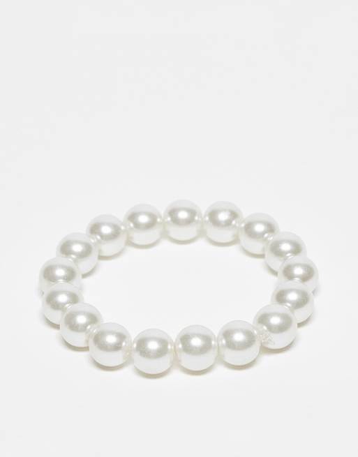 ASOS DESIGN – Festival-Perlenarmband aus dicken Glas-Kunstperlen  