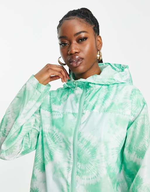 Womens printed store rain jacket