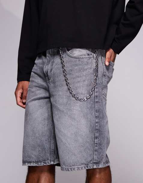 ASOS DESIGN festival puff marina jeans chain - view 1